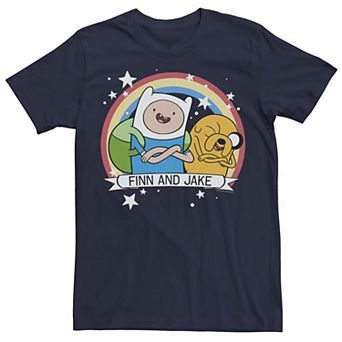 Men's CN Adventure Time Finn & Jake Rainbow Banner Tee