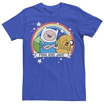 Men's CN Adventure Time Finn & Jake Rainbow Banner Tee