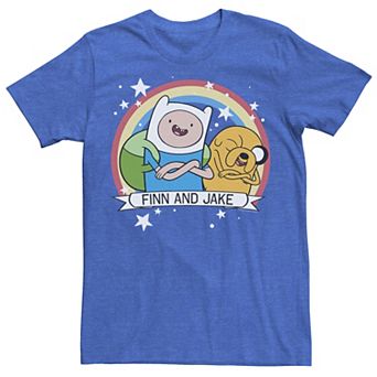 Men's CN Adventure Time Finn & Jake Rainbow Banner Tee