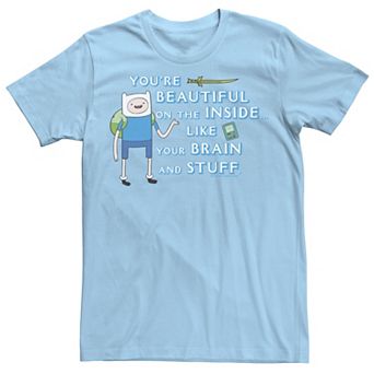 Men's Cartoon Network Adventure Time Finn You're Beautiful Inside Portrait Tee