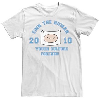Men's Cartoon Network Adventure Time Finn The Human Youth Culture Forever Tee