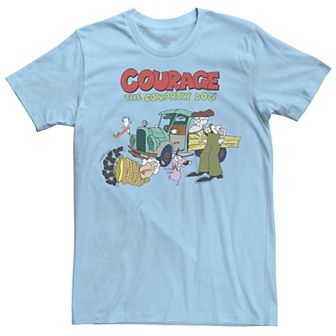 Men's Courage The Cowardly Dog Scene Logo Tee