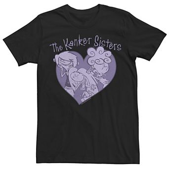 Men's Ed, Edd & Eddy The Kanker Sisters Heart Portrait Tee