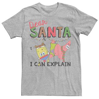 Men's SpongeBob SquarePants Santa I Can Explain Tee