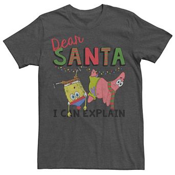 Men's SpongeBob SquarePants Santa I Can Explain Tee
