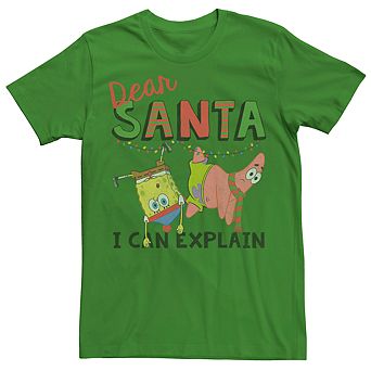 Men's SpongeBob SquarePants Santa I Can Explain Tee