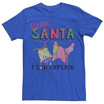 Men's SpongeBob SquarePants Santa I Can Explain Tee