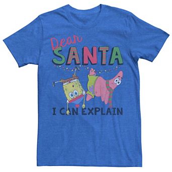 Men's SpongeBob SquarePants Santa I Can Explain Tee