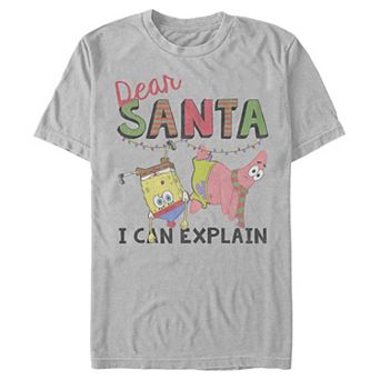 Men's SpongeBob SquarePants Santa I Can Explain Tee