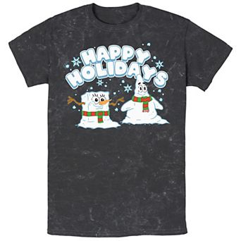 Men's Spongebob Squarepants Patrick Snowmen Tee