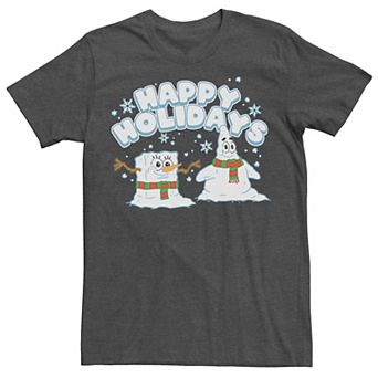 Men's Spongebob Squarepants Patrick Snowmen Tee