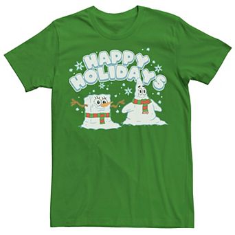 Men's Spongebob Squarepants Patrick Snowmen Tee