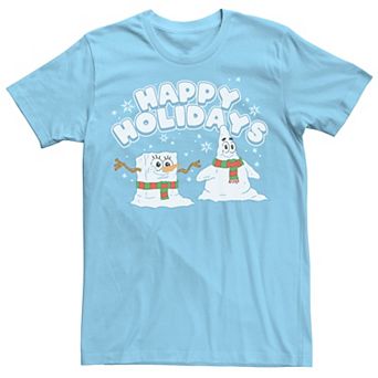 Men's Spongebob Squarepants Patrick Snowmen Tee