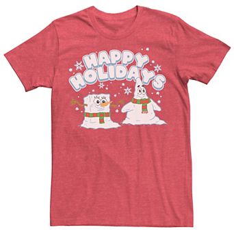 Men's Spongebob Squarepants Patrick Snowmen Tee