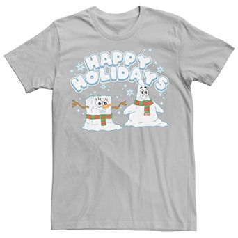 Men's Spongebob Squarepants Patrick Snowmen Tee