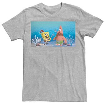 Men's Spongebob Squarepants Patrick Star Christmas Buddies Tee