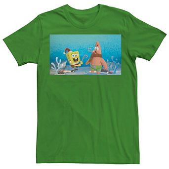Men's Spongebob Squarepants Patrick Star Christmas Buddies Tee