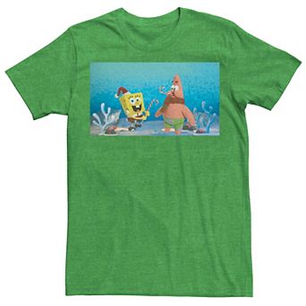 Men's Spongebob Squarepants Patrick Star Christmas Buddies Tee