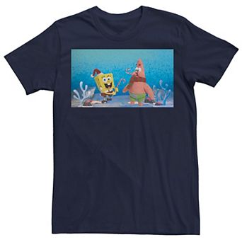 Men's Spongebob Squarepants Patrick Star Christmas Buddies Tee