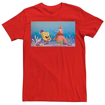 Men's Spongebob Squarepants Patrick Star Christmas Buddies Tee