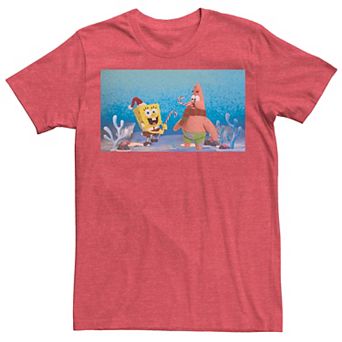 Men's Spongebob Squarepants Patrick Star Christmas Buddies Tee