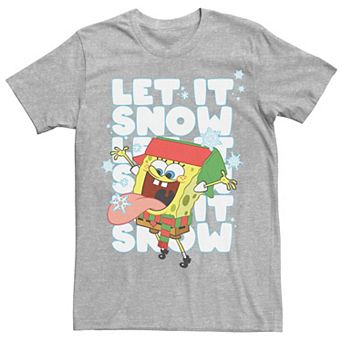 Men's Spongebob Squarepants Let It Snow Tee