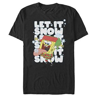 Men's Spongebob Squarepants Let It Snow Tee