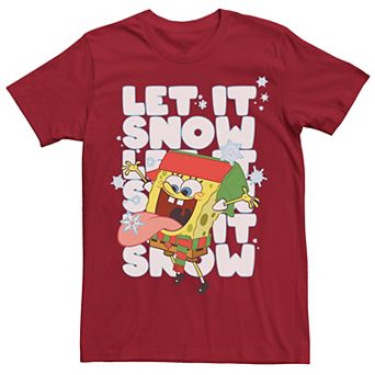 Men's Spongebob Squarepants Let It Snow Tee