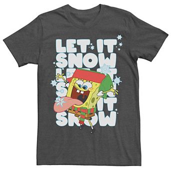 Men's Spongebob Squarepants Let It Snow Tee