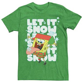 Men's Spongebob Squarepants Let It Snow Tee