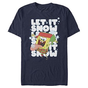 Men's Spongebob Squarepants Let It Snow Tee