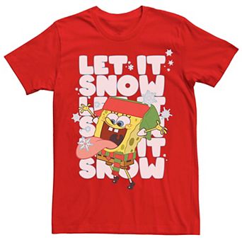 Men's Spongebob Squarepants Let It Snow Tee