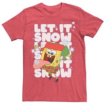 Men's Spongebob Squarepants Let It Snow Tee