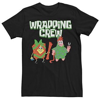 Men's Spongebob Squarepants Patrick Wrapping Crew Tee