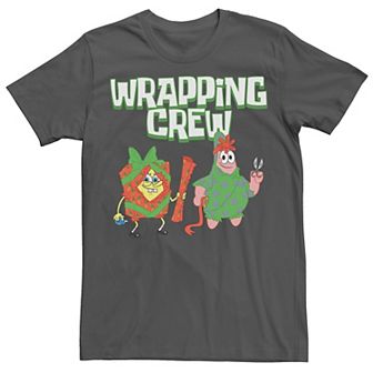 Men's Spongebob Squarepants Patrick Wrapping Crew Tee