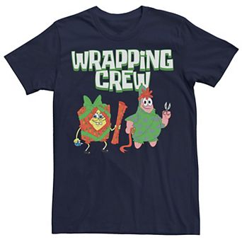 Men's Spongebob Squarepants Patrick Wrapping Crew Tee