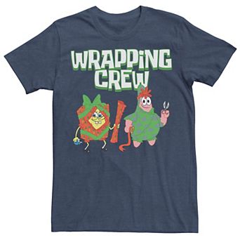 Men's Spongebob Squarepants Patrick Wrapping Crew Tee
