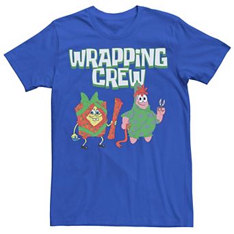 Men's Spongebob Squarepants Patrick Wrapping Crew Tee