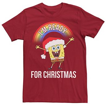 Men's Spongebob Squarepants I'm Ready For Christmas Tee