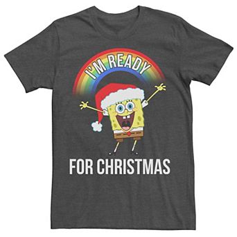 Men's Spongebob Squarepants I'm Ready For Christmas Tee