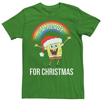 Men's Spongebob Squarepants I'm Ready For Christmas Tee