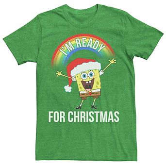 Men's Spongebob Squarepants I'm Ready For Christmas Tee