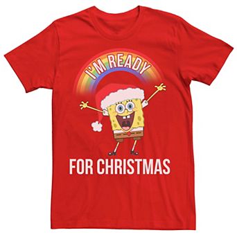 Men's Spongebob Squarepants I'm Ready For Christmas Tee