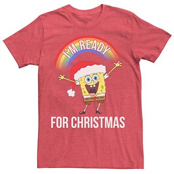 Men's Spongebob Squarepants I'm Ready For Christmas Tee