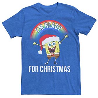 Men's Spongebob Squarepants I'm Ready For Christmas Tee