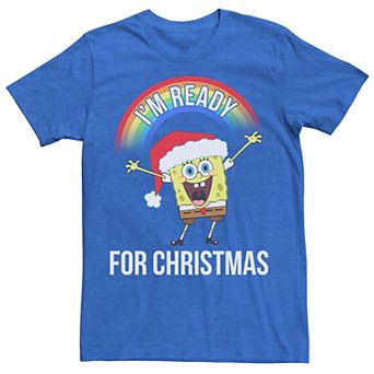 Men's Spongebob Squarepants I'm Ready For Christmas Tee