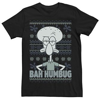 Men's SpongeBob SquarePants Squidward Bah Humbug Tee
