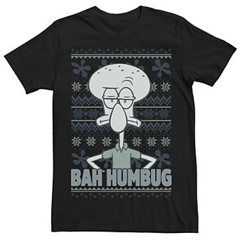 Men's SpongeBob SquarePants Squidward Bah Humbug Tee