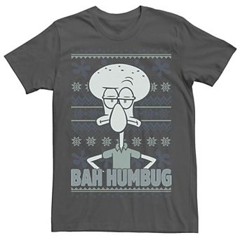 Men's SpongeBob SquarePants Squidward Bah Humbug Tee