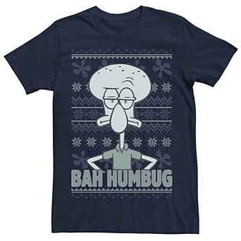 Men's SpongeBob SquarePants Squidward Bah Humbug Tee